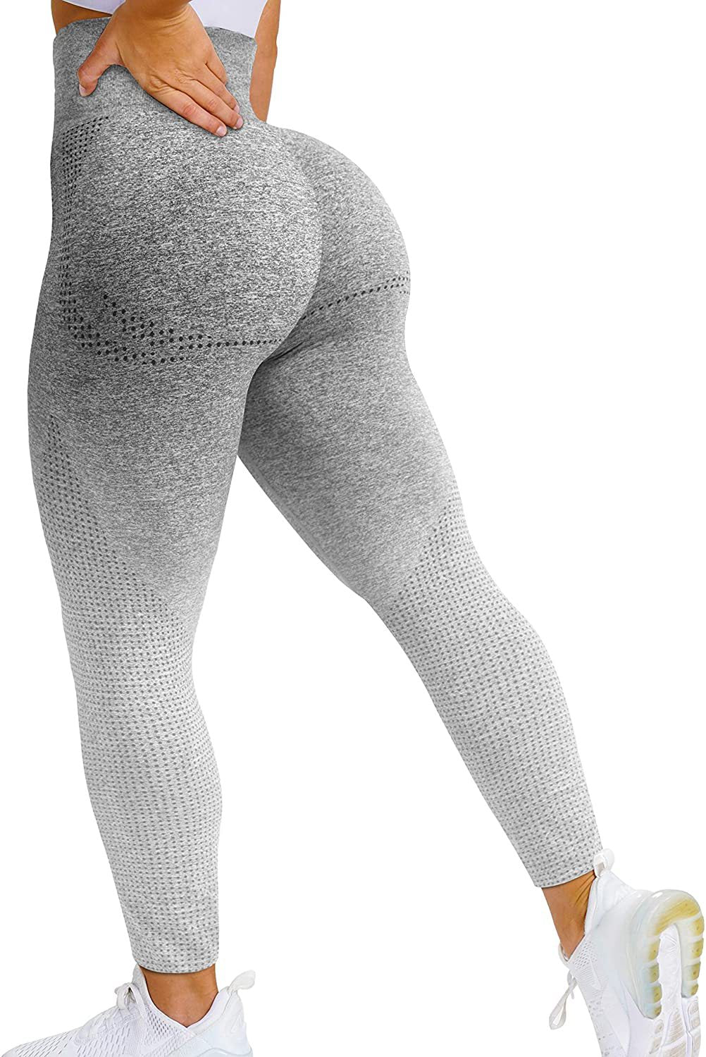 Seamless Butt-Lifting Tummy-Control Nine-Point Pants Fitness Pants